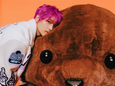 Haechan Gets Warm By Snuggling A Giant Teddy Bear In The New Individual