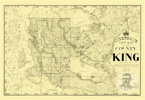 🗺️ King County Washington 1894 Land Ownership Map Old Map Of The Day