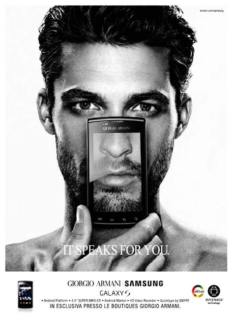 Ben Hill For Giorgio Armani Samsung Galaxy S Campaign The Fashionisto
