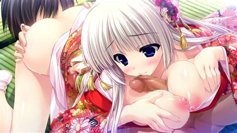 rule 34 ashwin aina blue eyes blush breasts censored clochette female game cg japanese clothes