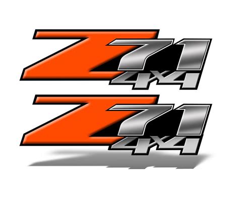 Z71 4x4 Decals Orange Speed Demon Wraps