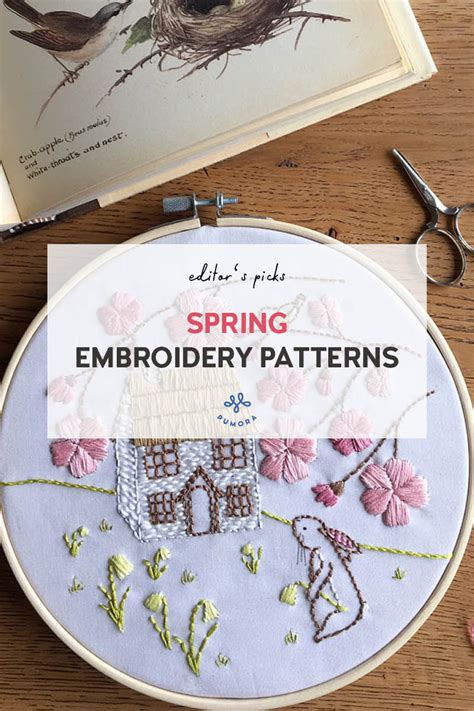 Spring Embroidery Patterns To Spruce Up Your Home