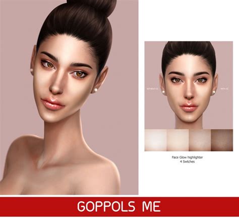 Gpme Face Glow Highlighter At Goppols Me Sims 4 Updates