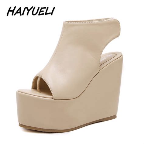 Haiyueli New Summer Fashion Women Wedge Sandals Flip Flop Casual Shoes