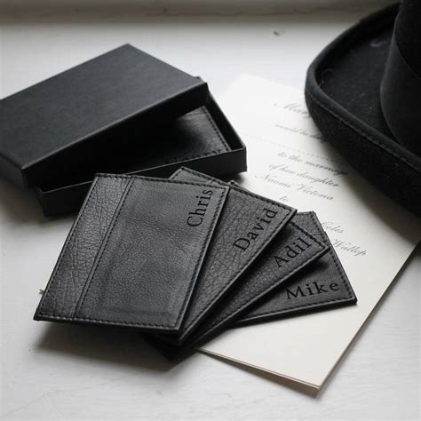 Corporate gift cards & gift vouchers. Personalised Corporate Gift Leather Card Holder By Nv London Calcutta | notonthehighstreet.com