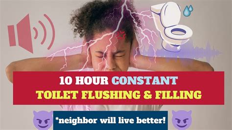 10 Hour Sound Toilet Flushing And Filling Youtube