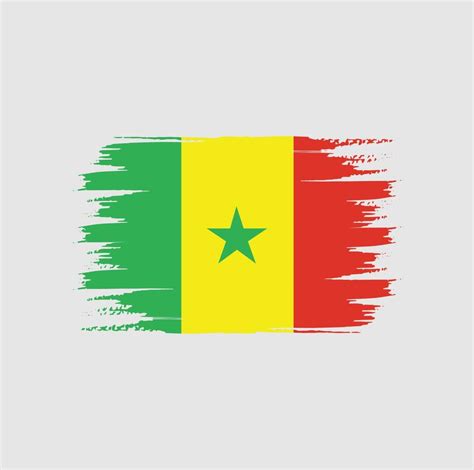 Senegal Flag Brush 5168315 Vector Art At Vecteezy