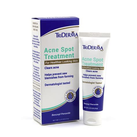Triderma Acne Spot Treatment With Benzoyl Peroxide Clears Acne Helps