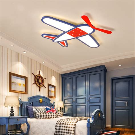 Fun contemporary kids' bedroom inspired by aviation! Modern Style Cool Kids Jet Light Flush Mount Ceiling for ...