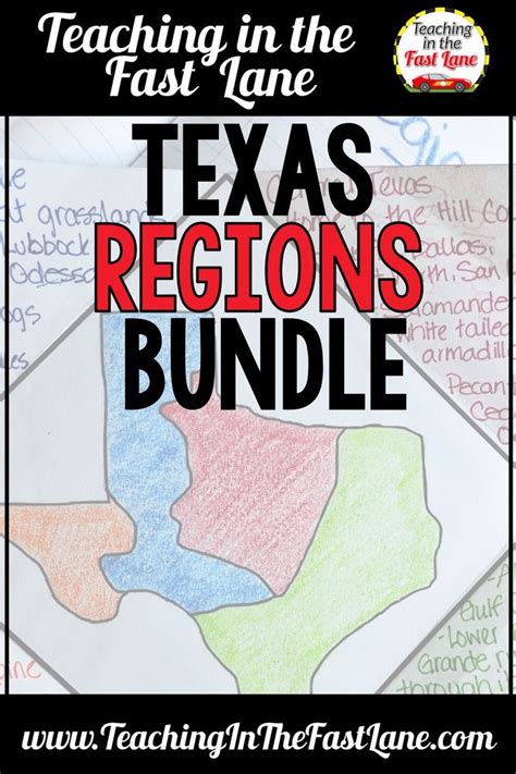 Regions Of Texas Bundle With Lesson Plans Lesson Plans Teaching