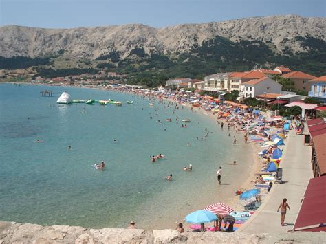 Beach In Baska On The Croatian Island Of Krk With Images