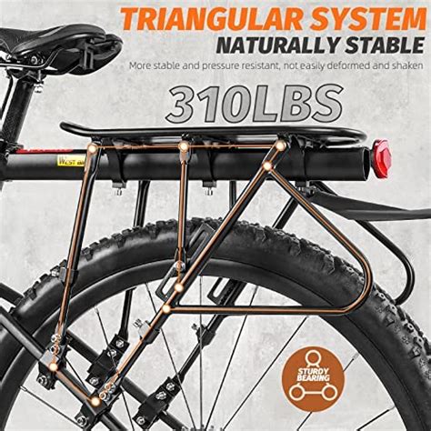Anggoer Rear Bike Rack Bike Rack For Back Of Bike Aluminum Bicycle