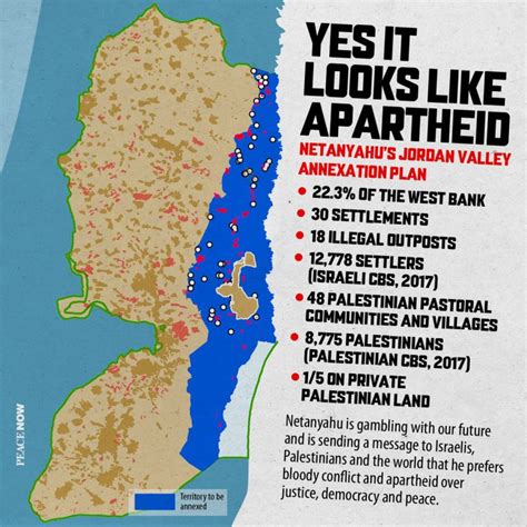 Data On Netanyahus Jordan Valley Annexation Map Peace Now