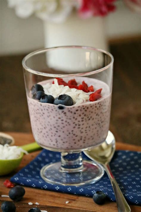 Yogurt Chia Seed Pudding With Goji Berries Afropolitan Mom