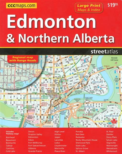 Buy Map Edmonton And Northern Alberta Street Atlas Large Print By