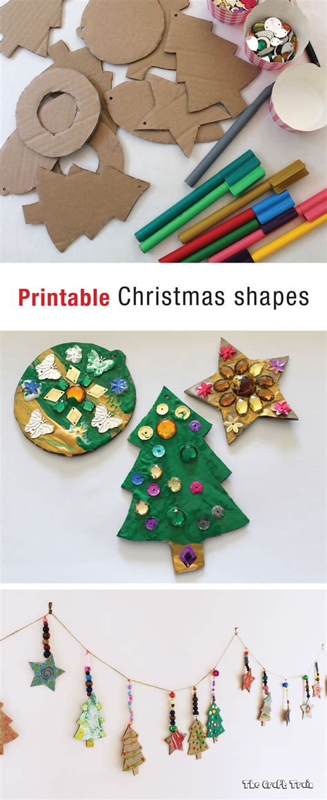 Printable Christmas Shapes The Craft Train