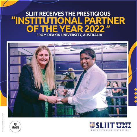 institutional partner of the year 2022 sliit
