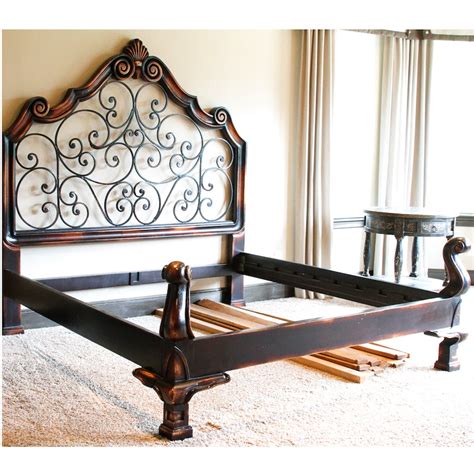 King Size Wrought Iron Bed Frame Ebth