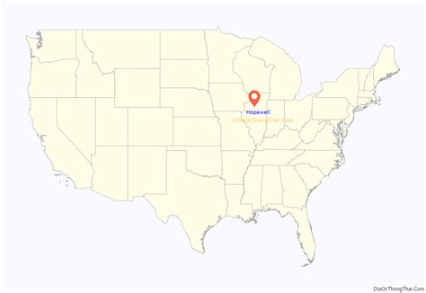 Map Of Hopewell Village Illinois