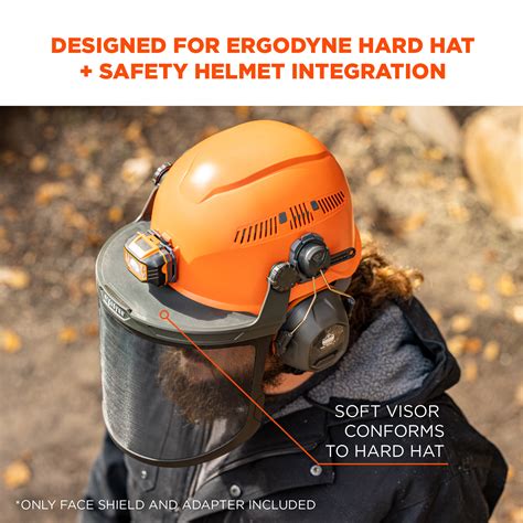 Mesh Face Shield For Hard Hat And Safety Helmet Ergodyne