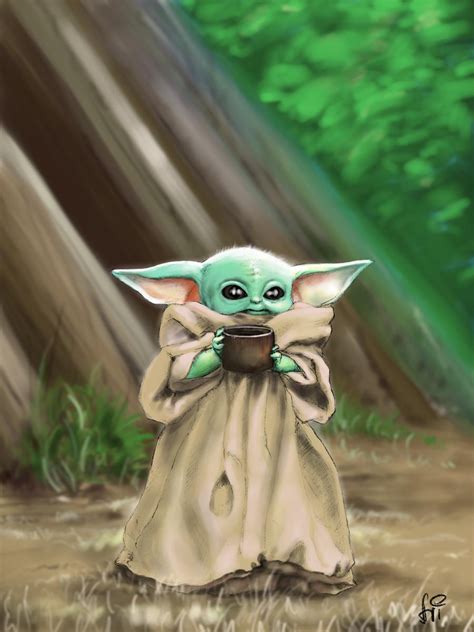 Pin By Alex Gallegos On Disney Baby Yoda Canvas Painting Baby Yoda