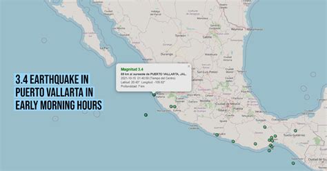 34 Earthquake In Puerto Vallarta In Early Morning Hours