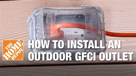 How To Install An Outdoor Gfci Electrical Outlet Youtube Outdoor