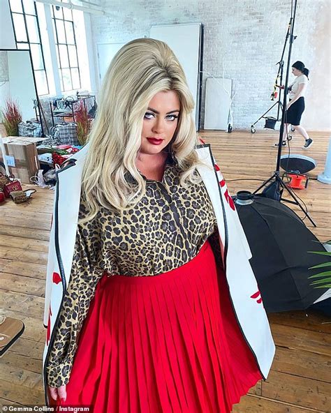 Gemma Collins Flaunts Her 35st Weight Loss In Leopard Print Blouse And