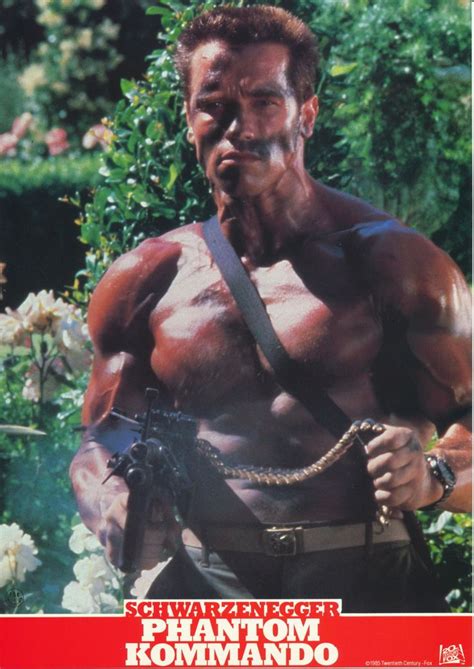 Lobby Card Commando 1985 Arnold Schwarzenegger Schwarzenegger