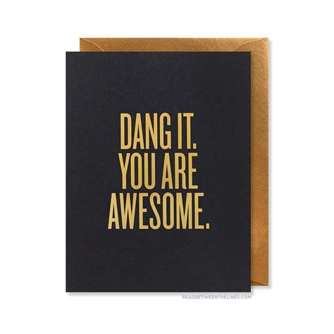 Dang It You Are Awesome Card By Rbtl You Are Awesome Stamp