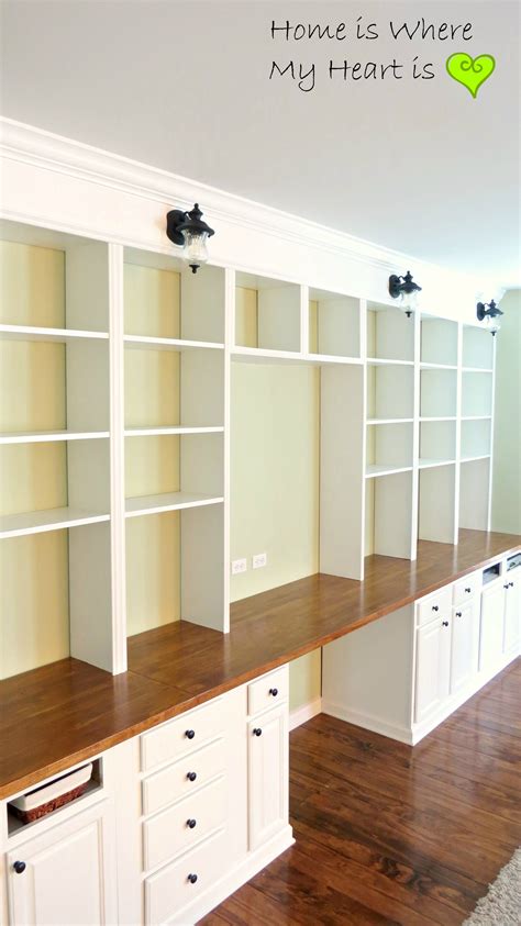 Built In Bookcases With Desk
