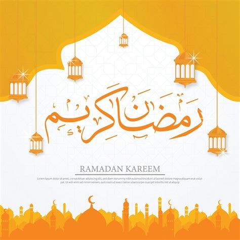 Fond Islamique Ramadan Kareem Avec Dôme De Mosquée Et Style De Concept