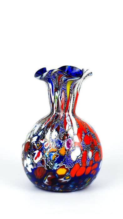 Imperio Rossi Murano Fantasy Blue Four Leaf Vase Glass Catawiki