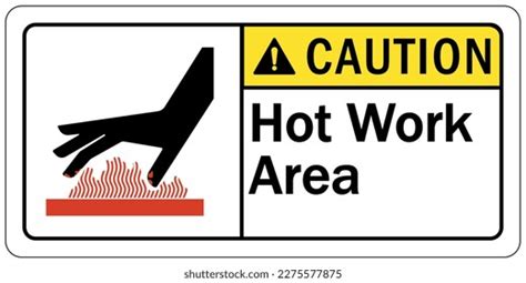 Hot Work Area Sign Labels Stock Vector Royalty Free 2275577875