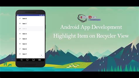Android Studio Tutorial How To Properly Highlight Selected Item On