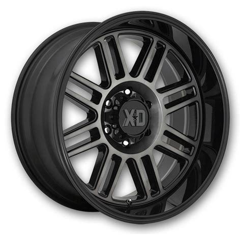 Xd Series Wheels Xd850 Cage Gloss Black With Gray Tint