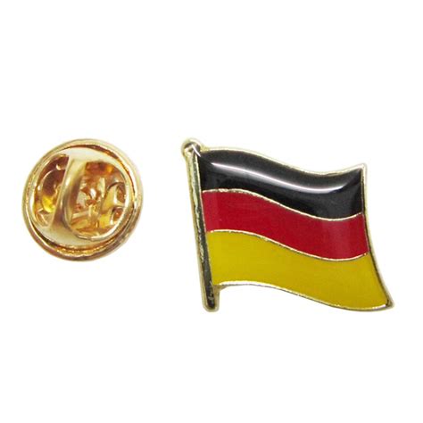 Germany Flag Lapel Pinscountry Flag Badges Plated In Brasspaints
