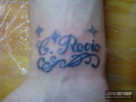 Tatuaje De Letras Nombres Rocío