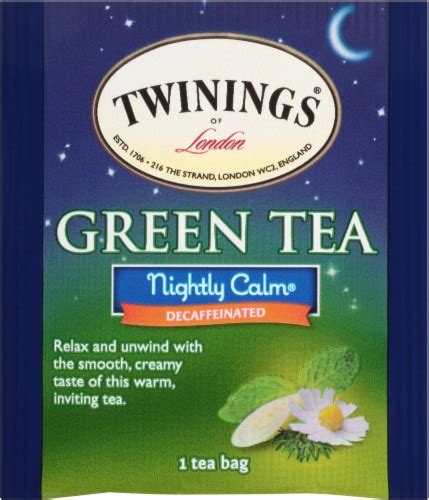 Twinings Of London Nightly Calm Decaffeinated Green Tea Bags 20 Ct