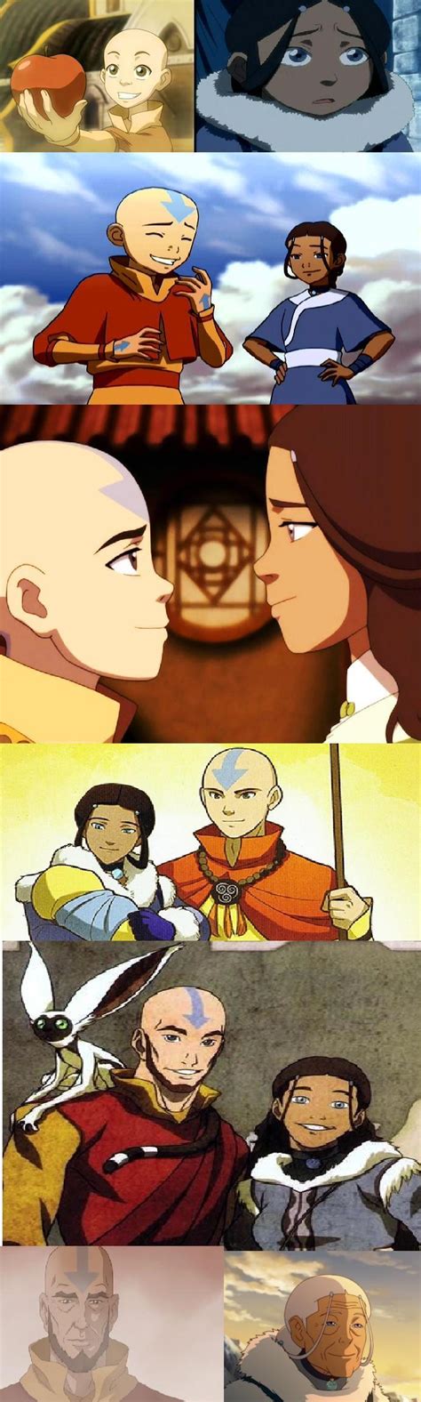 Aang And Katara Through The Years