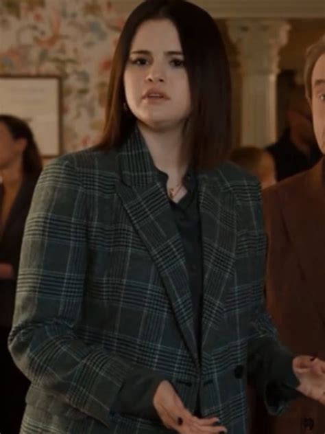 Selena Gomez Only Murders In The Building S02 Mabel Mora Plaid Coat