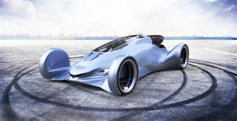 未来概念车和无人机 普象网