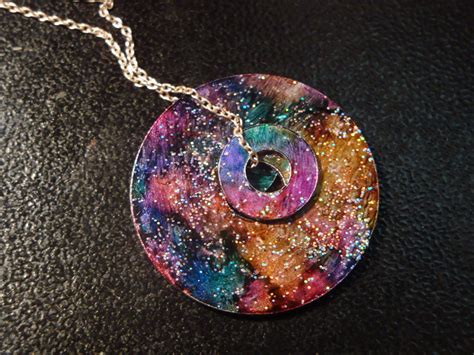 Alcohol Ink And Washers Into A Necklace I Like How They Turned Out