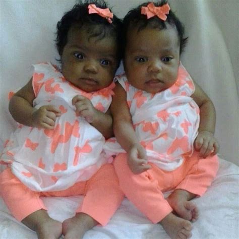 Pin By Asia Mcclain On Baby Love Twin Baby Girls Black Twin Babies