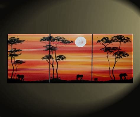 African Sunset Painting Top Painting Ideas