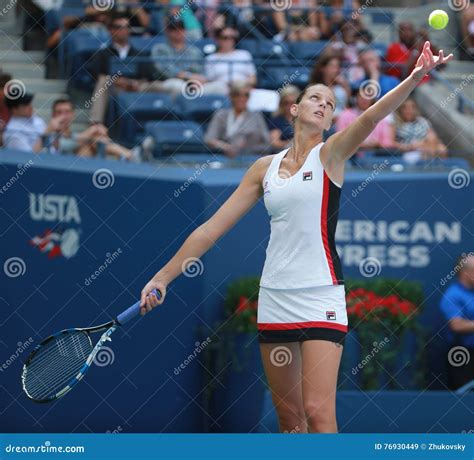 Professional Tennis Player Karolina Pliskova Of Czech Republic In