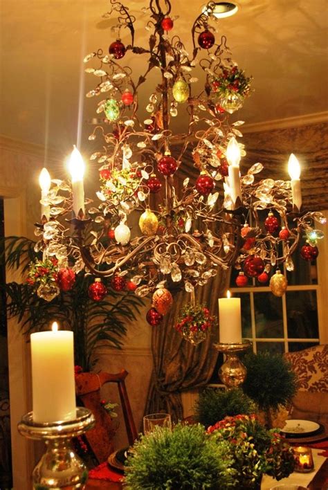 20 Christmas Chandelier Decorating Ideas To Try · Inspired Luv