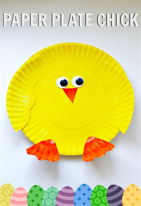 Paper Plate Easter Chick