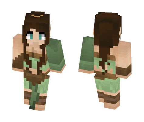 Download Wood Elf Girl Minecraft Skin For Free