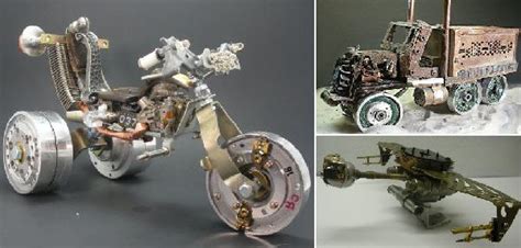 Crafting Cool Automobile Sculptures Out Of E Waste Ecofriend